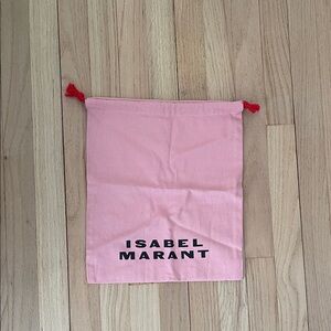 Isabel Marant Pink dust Bag with Red Tassels